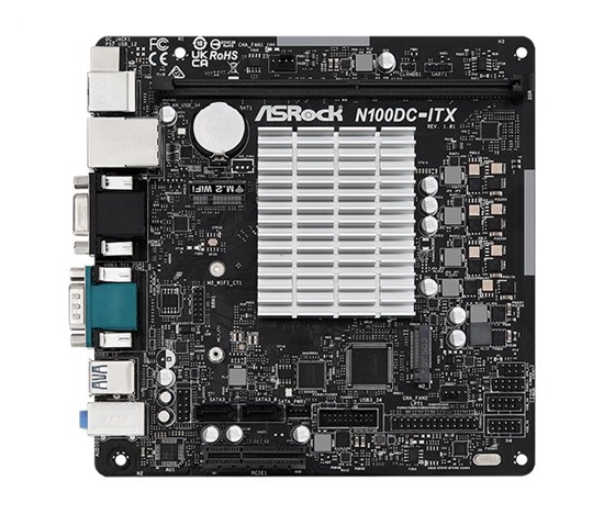 ASRock MB Alder Lake-N N100DC-ITX, Intel N100, 1xDDR4, 1xHDMI, 1xVGA, mITX