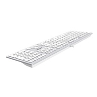A4tech Klávesnice FX50, kancelářská nízkoprofilová klávesnice, CZ, bílá