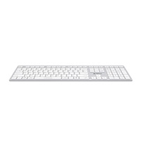 A4tech Klávesnice FX50, kancelářská nízkoprofilová klávesnice, CZ, bílá