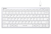 A4tech Klávesnice FX51, kancelářská klávesnice, membránová, bezdrátová, CZ/SK, Bílá