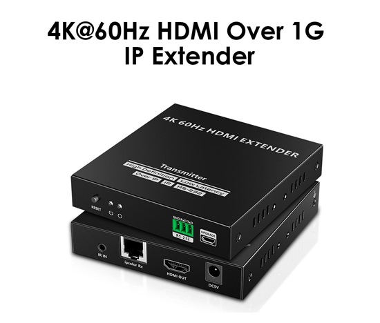 PremiumCord HDMI extender na 120m přes LAN, nekompresovaný, 4K@60Hz, přes IP