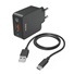 Hama set: rychlá USB nabíječka QC 3.0 19,5 W + kabel USB A-C 1,5 m
