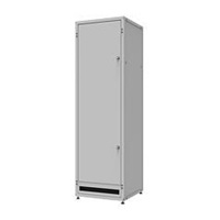 Solarix Rozvaděč LC-50 24U, 600x600 RAL 7035, skleněné dveře, 1-bodový zámek