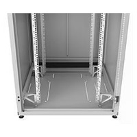 Solarix Rozvaděč LC-50 45U, 800x800 RAL 7035, skleněné dveře, 1-bodový zámek