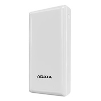 ADATA PowerBank C20, 20000mAh, 3.7A, bílá (74Wh)