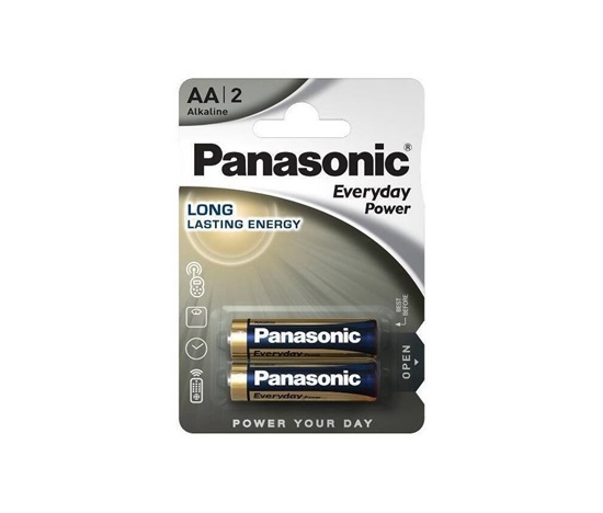 PANASONIC Alkalická baterie LR6EPS/2BP Everyday Power (Blistr 2 ks)