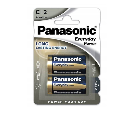 Panasonic Alkalická baterie LR14EPS/2BP Everyday Power (Blistr 2 ks)