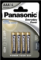 Panasonic Alkalická baterie LR03EPS/4BP Everyday Power (Blistr 4 ks)