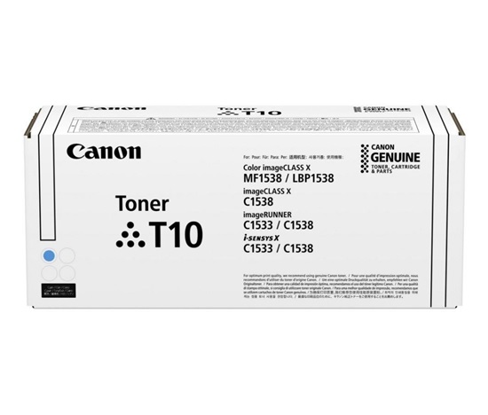 CANON TONER T10 CYAN pro i-SENSYS X C1533i, C1533iF, C1538i, C1538Fi  (10 000 str.)