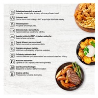 Lauben Glass&Grill Air Fryer 3in1 5500BG - horkovzdušná fritéza