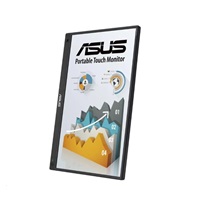 ASUS LCD 15.6" MB16AMTR ZenScreen Touch 1920x1080 IPS Built-in Battery Mini-HDMI Compatible with Laptops, Smartphones