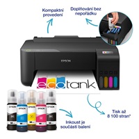 EPSON tiskárna ink EcoTank L1230, 5760x1440dpi, A4, 33ppm, USB,Záruka 5 let  po registraci zdarma