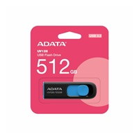 ADATA Flash Disk 512GB UV128, USB 3.2, černo-modrá