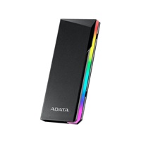 ADATA Externí box pro M.2 EC700G, USB-C 3.2 Gen 2, M.2 2230 / 2242 / 2280, RGB, černá