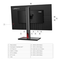 LENOVO LCD P25i-30 - 24.5",IPS,matný,16:9,1920x1080,250cd,48-100Hz,4ms/6ms,1300:1,USB,HDMI,,DP,VGA,VESA,Pivot