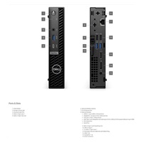 DELL PC OptiPlex Micro 7020 MFF/TPM/i3 14100T/8GB/512GB SSD/65W/WLAN/Kb/Mouse/W11 Pro/3Y PS NBD