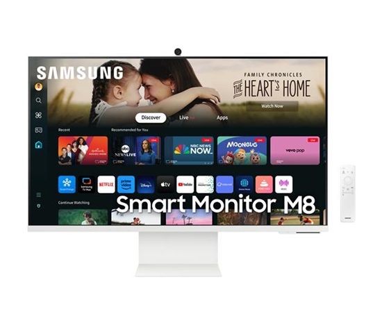 SAMSUNG MT LED LCD 32" Smart Monitor M8 (M80D) Bílá, AI Procesor, UHD, HDR 10+