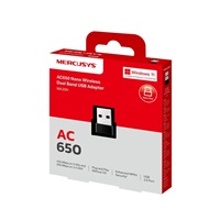 MERCUSYS MA20N WiFi5 USB nano adapter (AC650,2,4GHz/5GHz,USB2.0)