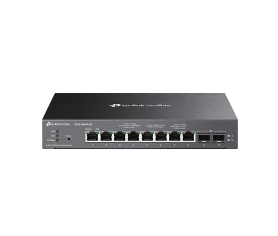 TP-Link OMADA switch SG2210XMP-M2 (8x2,5GbE,2xSFP+,8xPoE+,160W,fanless)