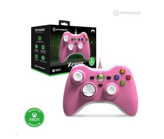 Hyperkin Xenon Wired Controller for Xbox Series|One/Win 11|10 (Pink) Licensed by Xbox