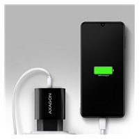 AXAGON ACU-QC18, nabíjačka do siete 18W, 1x port USB-A, QC3.0/AFC/Apple, čierna