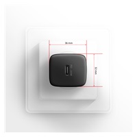 AXAGON ACU-PD20, nabíjačka do siete 20W, 1x port USB-C, PD3.0/PPS/QC4+/AFC/Apple, čierna