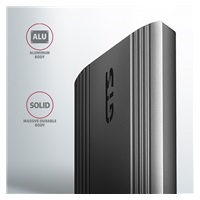 AXAGON EEM2-GTS2, 10Gbps USB-C - M.2 NVMe & SATA SSD kovový THIN box, bez skrutiek