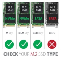 AXAGON EEM2-GTS2, 10Gbps USB-C - M.2 NVMe & SATA SSD kovový THIN box, bez skrutiek