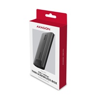 AXAGON EEM2-GTS2, 10Gbps USB-C - M.2 NVMe & SATA SSD kovový THIN box, bez skrutiek