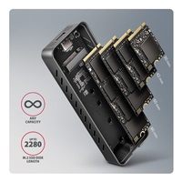 AXAGON EEM2-20G, USB-C 20Gbps - M.2 NVMe SSD kovový ARMORED box