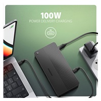 AXAGON HMC-U4, USB4 40Gbps dock, 3x USB-A, 2x USB-C, HDMI a DP 8K/30Hz, RJ-45, SD/mSD, audio, PD 100W, kábel USB-C 80cm