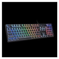 A4tech Bloody Podsvícená mechanická herní klávesnice S510R, Blue Switch, Pudding, USB, CZ, černá