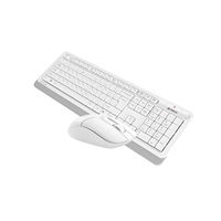A4tech Set klávesnice+myš FG1012, Bezdrátový, US, bílá