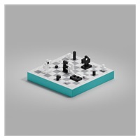 PIXIO Chess - Šachy magnetická stavebnice