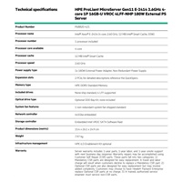 HPE ProLiant MicroServer Gen11 E-2414 (2.8/4C) 16G VROC 4LFF/4SFF NHP 2xPCIe 4x1G iLo6 1x180W NBD111