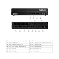 LENOVO PC ThinkCentre M75q Gen 5 Tiny - Ryzen™ 7 PRO 8700GE,16GB,512SSD,HDMI,DP,AMD Radeon™ 780M,W11P,3Y Onsite