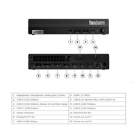 LENOVO PC ThinkCentre M70q Gen 5 Tiny - i3-14100T,8GB,256SSD,HDMI,DP,Int. Intel UHD 730,W11P,3Y Onsite