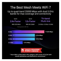 ASUS ZenWifi BQ16 1-pack, WiFi7 Extendable Router, AiMesh, 2x WAN/LAN, 3x LAN, 1x USB 3.0