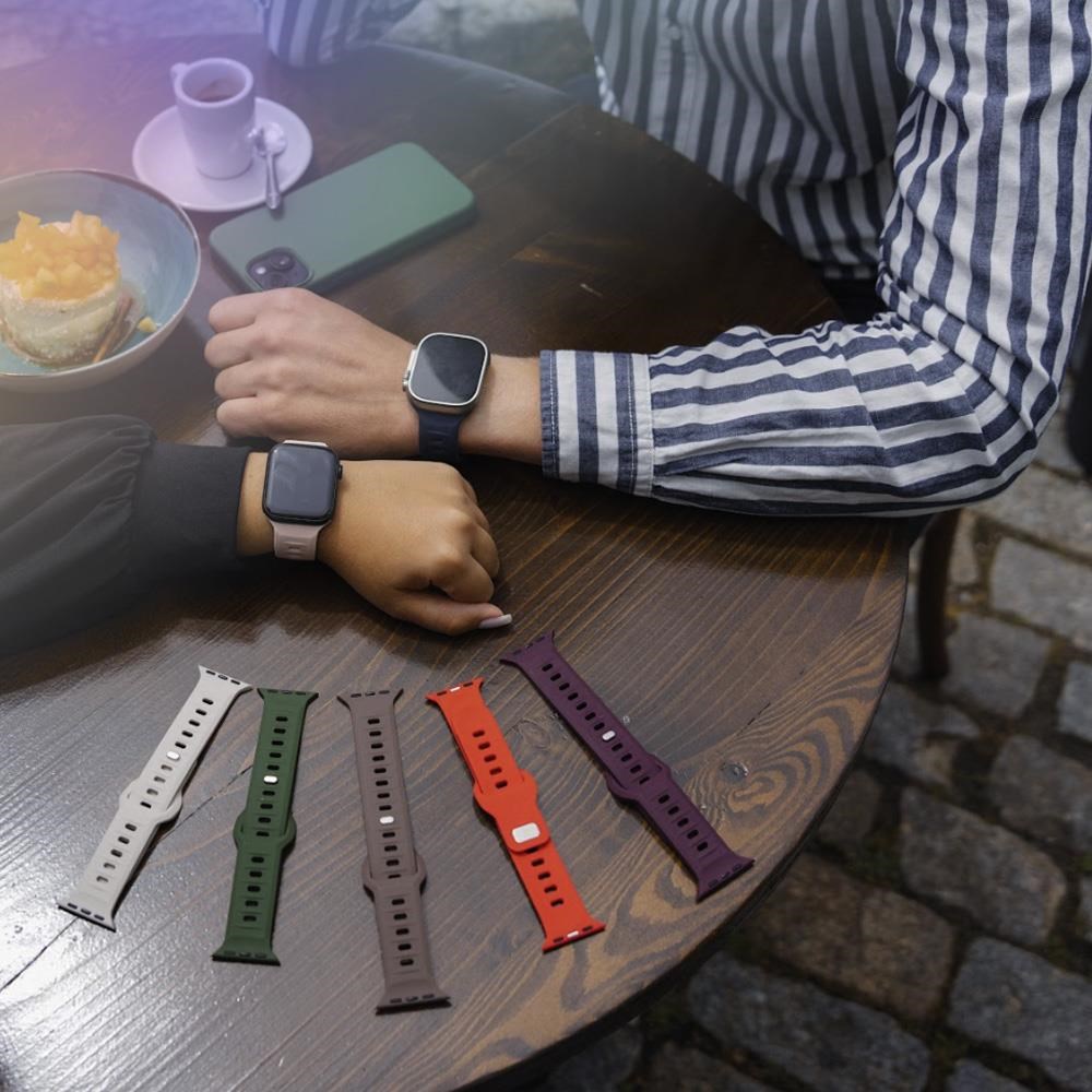 Obr. 3mk Silicone Watch Strap pro Apple 38/40/41 mm Black 1716190a