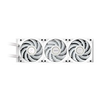 GIGABYTE vodní chladič AORUS WATERFORCE X II 360I, 3x 120mm, ARGB, LCD Displej, LGA1851, AM5, Bílá