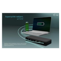i-tec Thunderbolt4 2x Display Docking Station Gen3, 7x USB, 2.5 GLAN, PowerDelivery 92 W