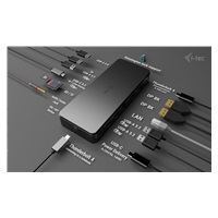 i-tec Thunderbolt4 2x Display Docking Station Gen3, 7x USB, 2.5 GLAN, PowerDelivery 92 W