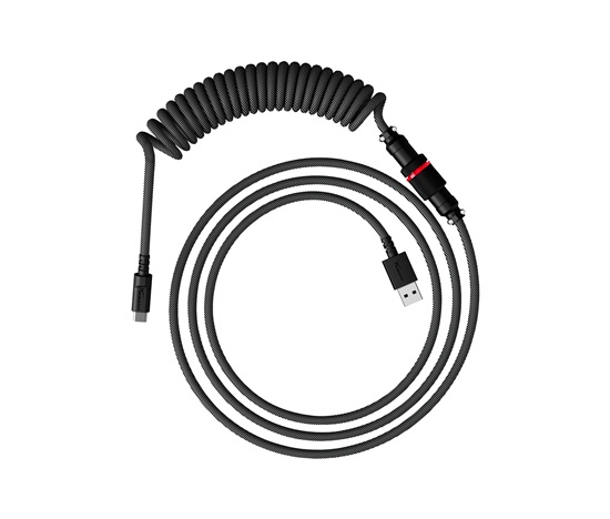 HyperX USB-C Coiled Cable Gray-Black - Příslušenství ke klávesnici