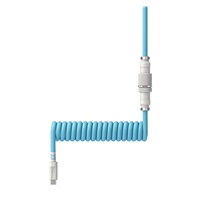 HyperX USB-C Coiled Cable Light Blue-White - Příslušenství ke klávesnici