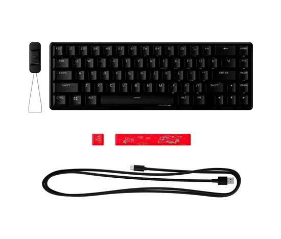 HyperX Alloy Origins 65 - Mechanical Gaming Keyboard - HX Red (US Layout) (HKBO1T-RD-US/N)-US - Klávesnice
