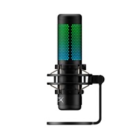 HyperX QuadCast S - USB Microphone (Black-Grey) - RGB Lighting (HMIQ1S-XX-RG/G) - Mikrofon