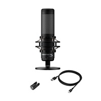 HyperX QuadCast S - USB Microphone (Black-Grey) - RGB Lighting (HMIQ1S-XX-RG/G) - Mikrofon