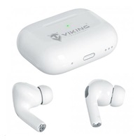 Viking bluetooth sluchátka s mikrofonem VPRORT, bílá