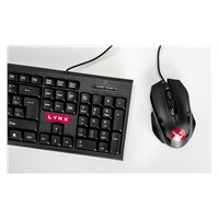 LYNX set klávesnice a myš , drátový set, USB, CZ/SK