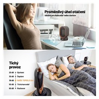 Lauben Desk Fan&Heater 2in1 600BB - Poškozený obal (Komplet)